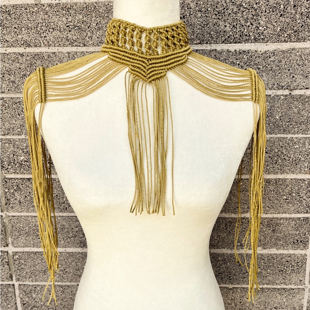 Hand knotted epaulette